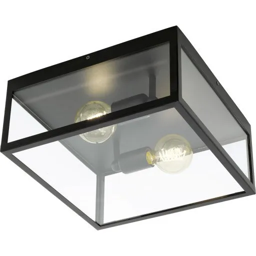 Eglo Charterhouse Loftlampe, sort, 2 x E27