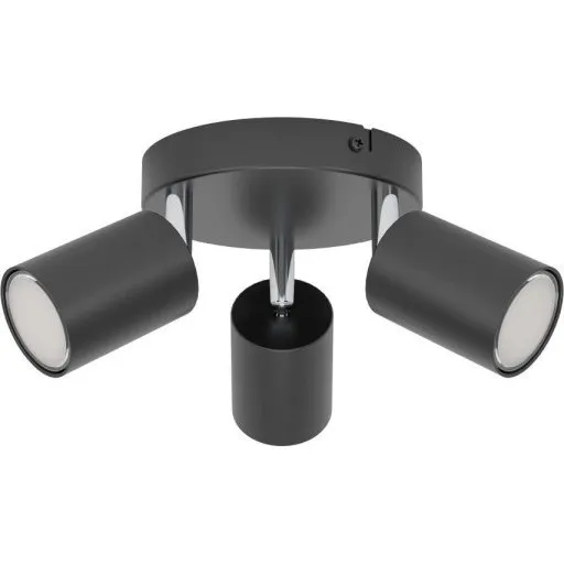 Eglo Reciso 8 stk sort loftmonteret spotlampe