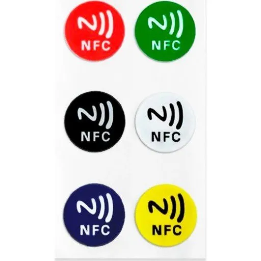 HiluX NFC klistermærker 6-pak, farvede