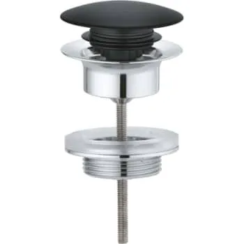 Grohe Push-up bundventil, Velvet Black