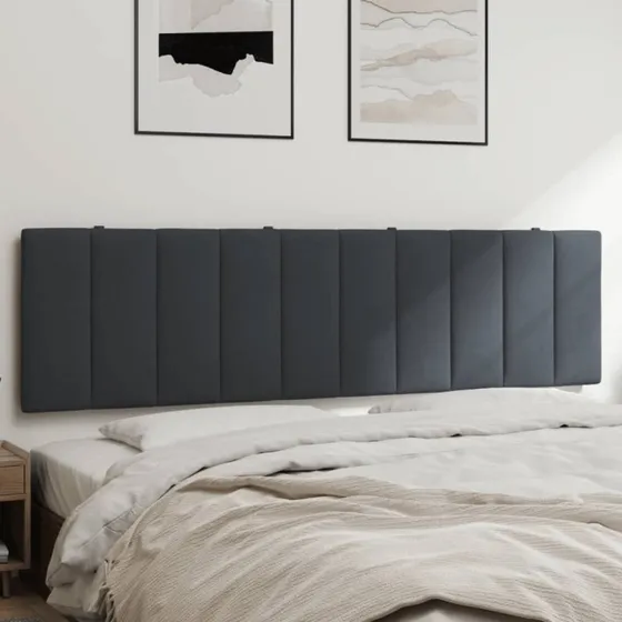 vidaXL Hanko 183 cm gavlpude mørkegrå velour