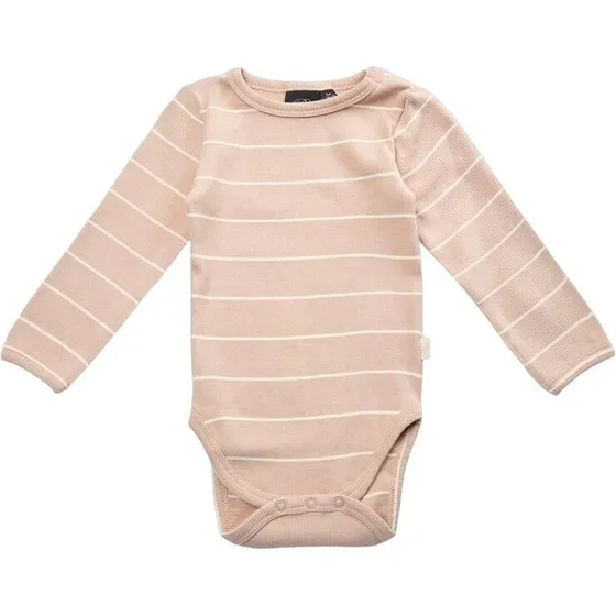 NEVADASB Bodystocking Langærmet Rib - Nougat