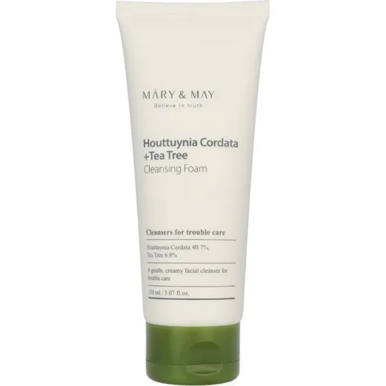 Mary & May Houttuynia Cordata + Tea Tree Cleansing Foam 150 ml