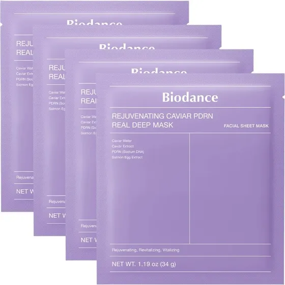 Biodance Rejuvenating Caviar PDRN Real Deep Mask 4 stk