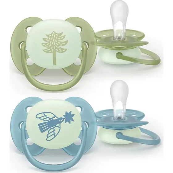 Philips Avent Ultra Soft Nat Sut +18m Grøn/Blå