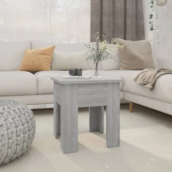 vidaXL sofabord 40x40x42 cm grå sonoma-eg