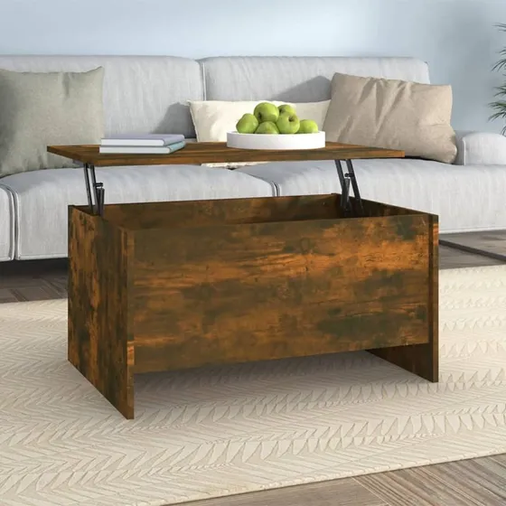 vidaXL sofabord 80x55,5x41,5 cm røget egetræ