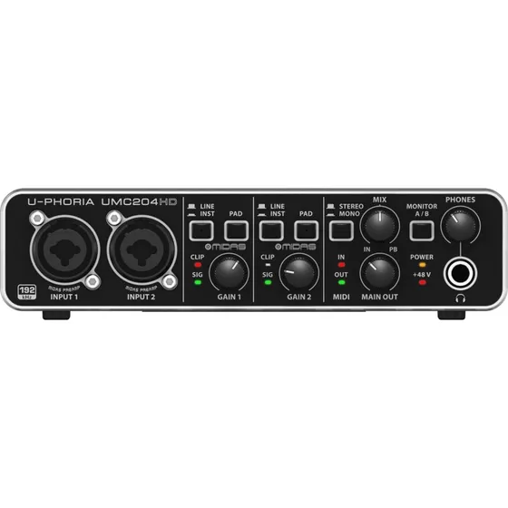 Behringer UMC204HD USB Audio Interface