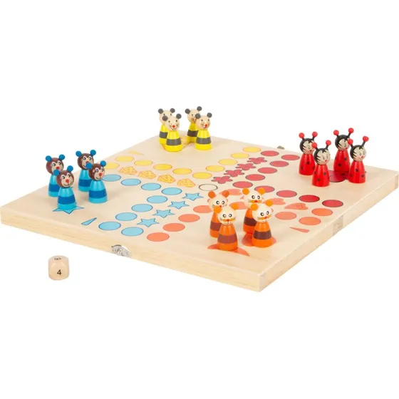 Small Foot Ludo med Dyrefigurer – Trælegetøj, 3+ år