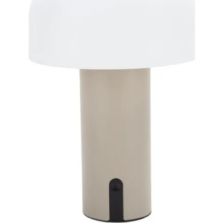 Veli Line Shape genopladelig bordlampe, beige