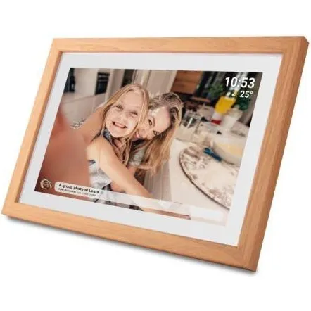 Denver Frameo PFF-1040LW - Digital Billedramme 10,1" Trælook