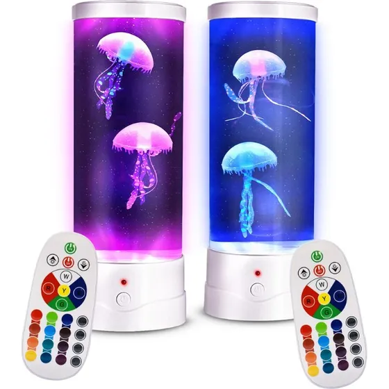 Top Light - LED Jellyfish Lampe med Fjernbetjening, 28,5 cm