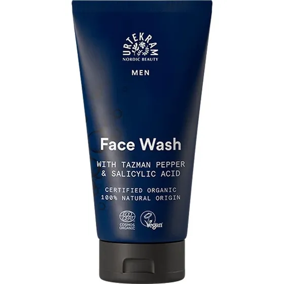 Urtekram Men Face Wash 150 ml med Tasmansk Peber & Salicylsyre