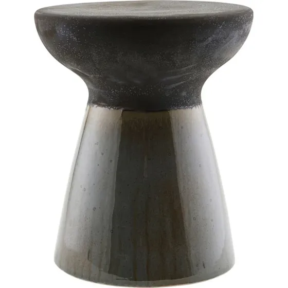 House Doctor Pablo Skammel, Sort Fajance, Ø36 cm, H43 cm