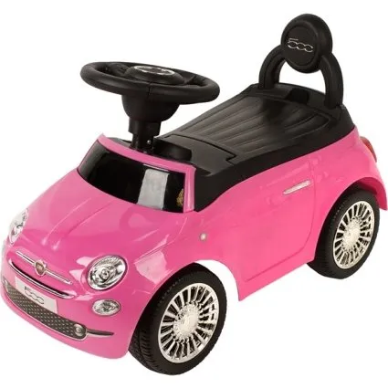 Babytrold Fiat 500 Ride-on Bil, Pink