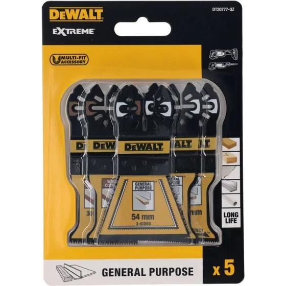 DeWALT DT20777-QZ Klinge-sæt til Multimaskine – 5 dele