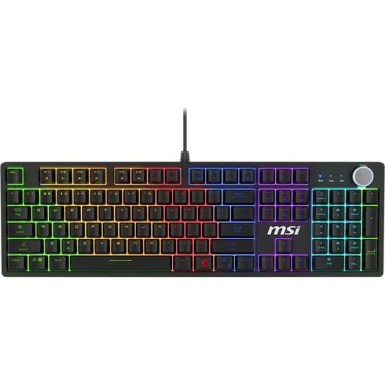 MSI FORGE GK320 Red – Mekanisk Gaming-tastatur (USB, RGB, Fuld Størrelse)
