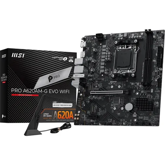 MSI Pro A620AM-G EVO WIFI mATX AM5 DDR5