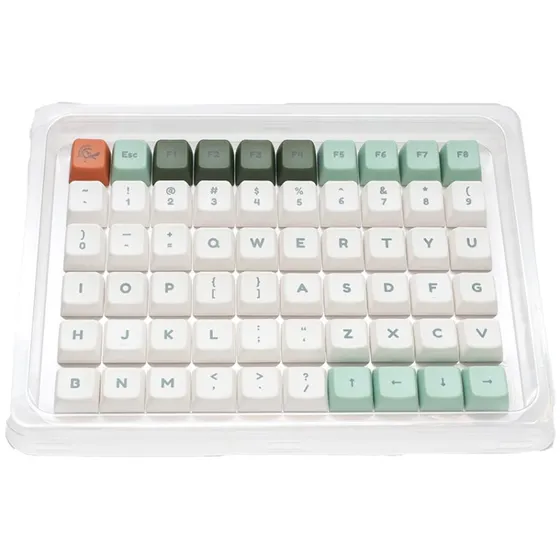 Ducky Dino 132 Keycap Set - Grøn - MDA PBT