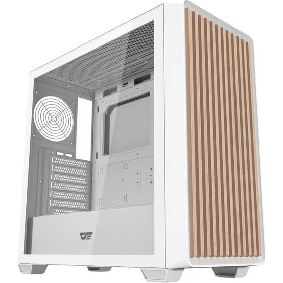 DarkFlash DS900WD Hvid PC-kabinet med hærdet glas