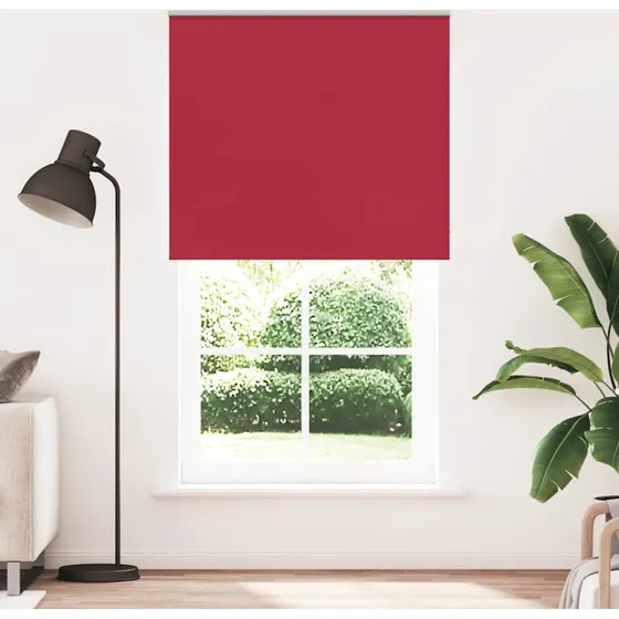 vidaXL rullegardin mørklægning 130x230 cm rød 126,6 cm bredde