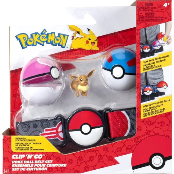 Pokémon Clip N Go Bæltesæt Eevee