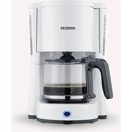 Severin KA 4816 Kaffemaskine, 10 kopper, hvid