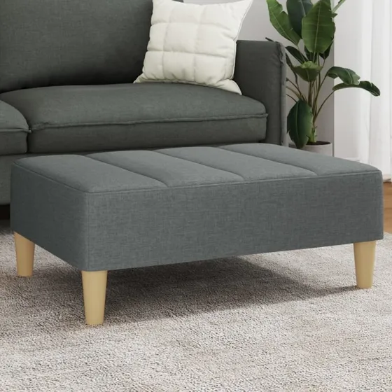 vidaXL Fodskammel 77x55x31 cm Mørkegrå