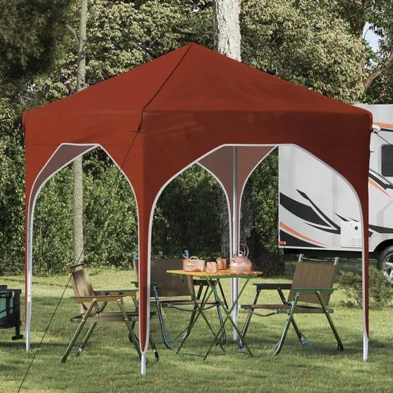 vidaXL Pop-up Festtelt 194x194x245 cm Terrakotta