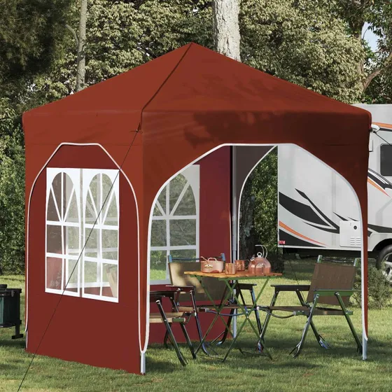 vidaXL Pop-up Festtelt 192x192x245 cm Terrakotta