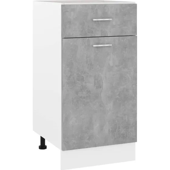vidaXL Underskab 40x46x81,5 cm Konstrueret Træ Betongrå