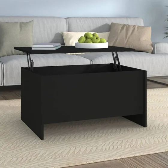 vidaXL sofabord 80x55,5x41,5 cm konstrueret træ sort