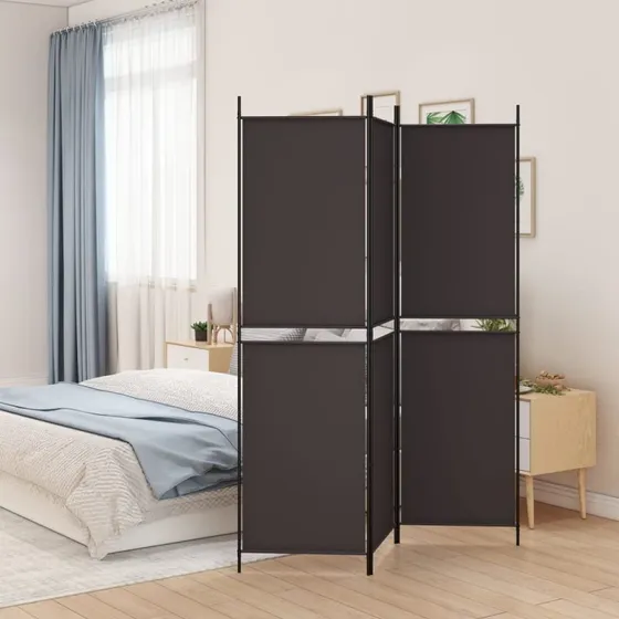 vidaXL 3-panel rumdeler 150x200 cm brun