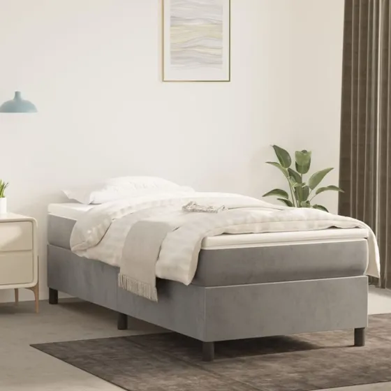vidaXL Topmadras 100x190x5 cm, hvid