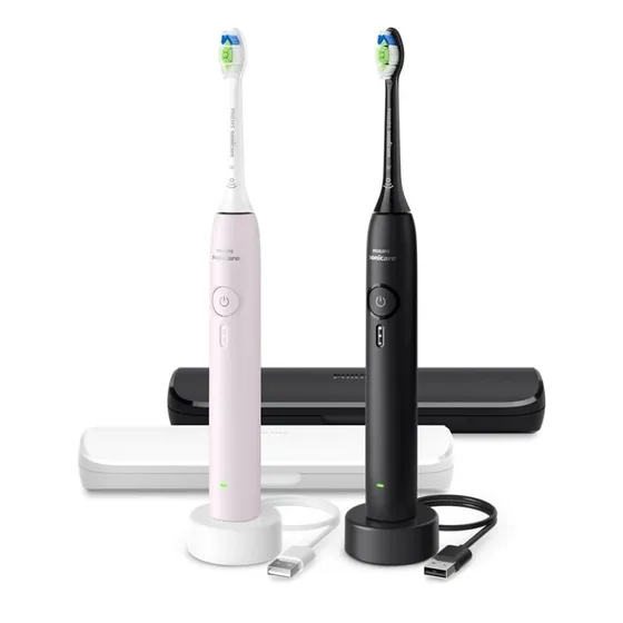 Philips Sonicare 3100 HX4072/42 Genopladelig Sonisk Tandbørste, Sort