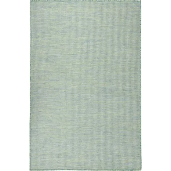 vidaXL fladvævet udendørstæppe 100x200 cm turkis