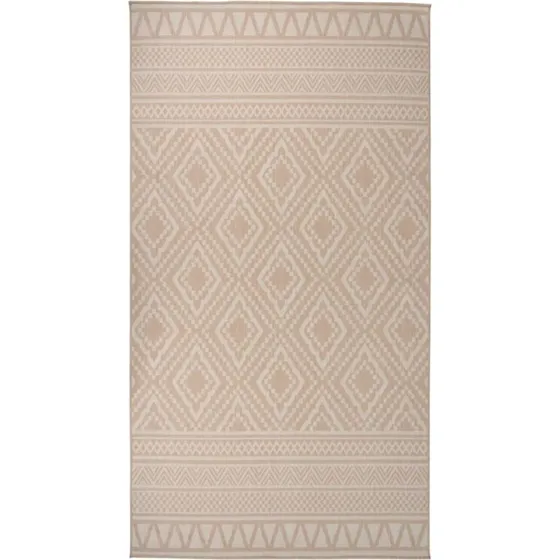 vidaXL Fladvævet Udendørstæppe 80x150 cm Brun