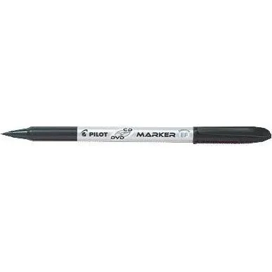 Pilot BeGreen CD/DVD Marker 2,0 mm, Sort, 10 stk.