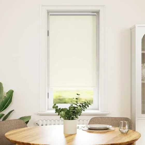 vidaXL Mørklægningsrullegardin 44,4x100 cm offwhite