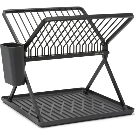 Brabantia SinkSide sammenklappeligt opvaskestativ, sort, 37 cm