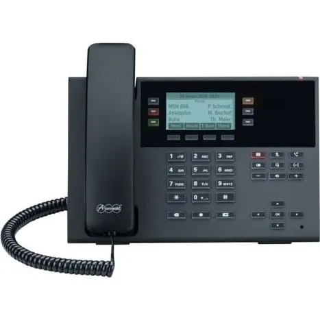 Auerswald COMfortel D-210 IP-telefon, sort, 3 linjer, LCD