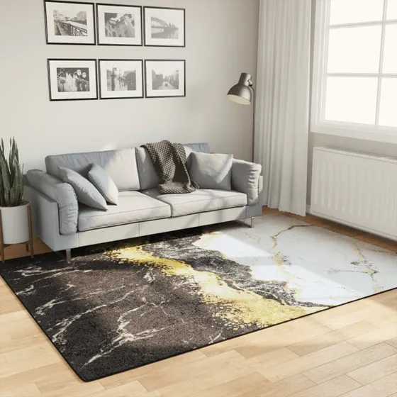 vidaXL gulvtæppe 160x230 cm vaskbart flerfarvet