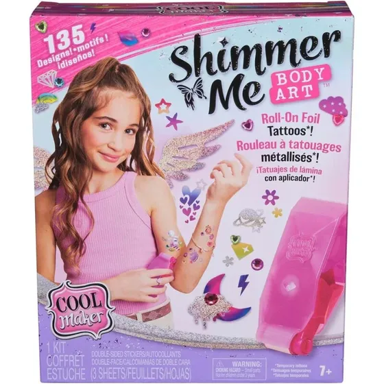 Spin Master Shimmer Me Body Art sæt – midlertidige tatoveringer