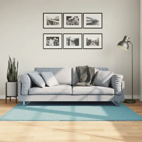 vidaXL OVIEDO gulvtæppe 120x170 cm grøn kort luv