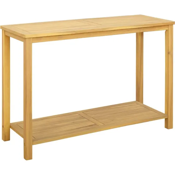 vidaXL Havekonsolbord i lys akacietræ 110 x 40 x 75 cm