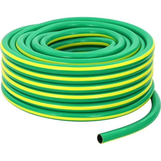 vidaXL 5-lags Havevandslange 3/4" 20 m Grøn/Gul PVC
