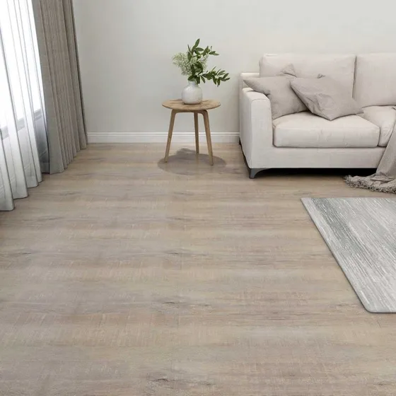 vidaXL Selvklæbende Gulvplanker Gråbrun 55 stk (5,11 m²)