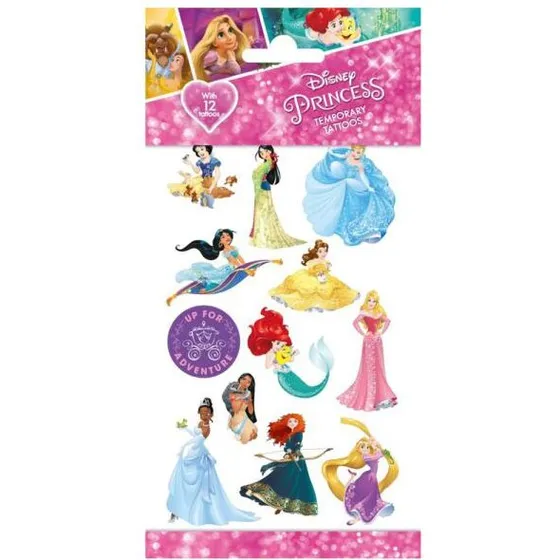 Disney Midlertidige Prinsesse-tatoveringer, 12 stk