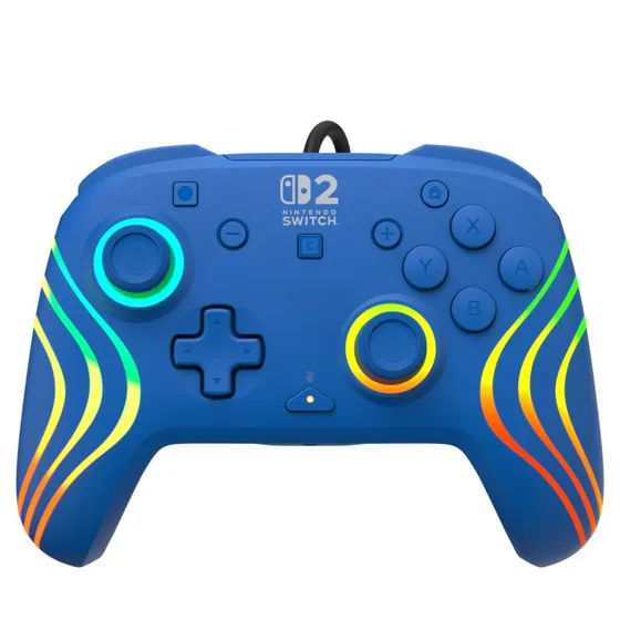 Turtle Beach Afterglow Wave Blue Wired Controller for Nintendo Switch 2