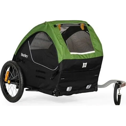 Burley Tail Wagon Cykelanhænger til Hund - Sort/Grøn